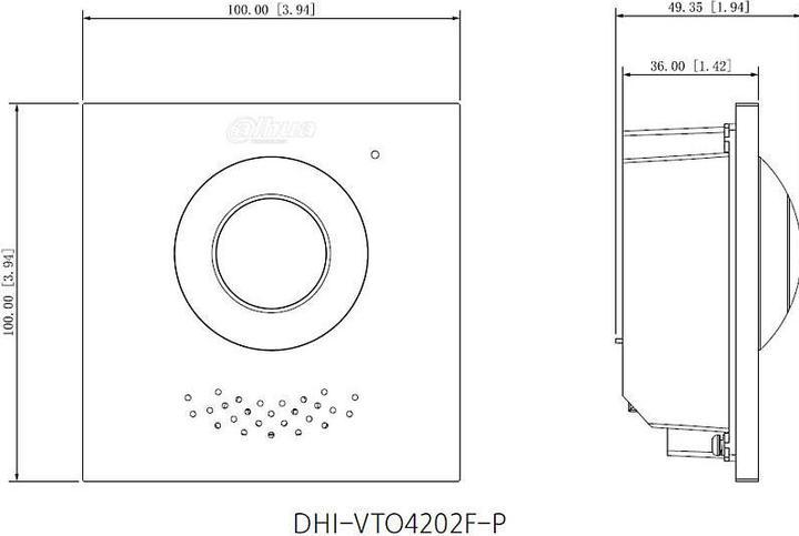 Produktbild Dahua VTO4202F-P-S2 (Kabelgebunden)