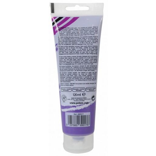 Thumbnail - Pebeo, Künstlerfarbe + Bastelfarbe, Decocrème Matt Acrylfarben (Amethystviolett, 120 ml)