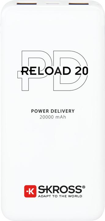 Produktbild Skross Power Bank RELOAD 20000 64W PD White (20000 mAh, 65 W, 74 Wh)