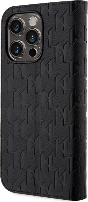 Actual product image Karl Lagerfeld iPhone 14 Pro Max 6.7 Saffiano Monogram bookcase (Apple iPhone 14 Pro Max)