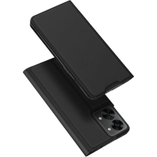 Dux Ducis Skin Pro Series Bookcover (OnePlus Nord 2T 5G), Smartphone Hülle, Schwarz
