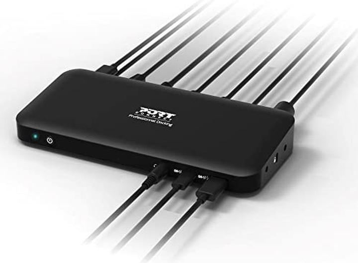 Produktbild Port Designs Docking Type C Office 3 X - Eu (USB-C, 9 Ports)