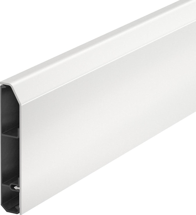 Actual product image OBO Bettermann Skirting Trunking SL Set 20x110 9010, 6132274 (Duct, 200 cm)