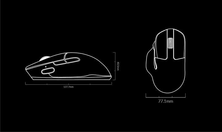 Produktbild Keychron M7 1K Wireless Gaming Maus, weiss (Kabelgebunden, Kabellos)