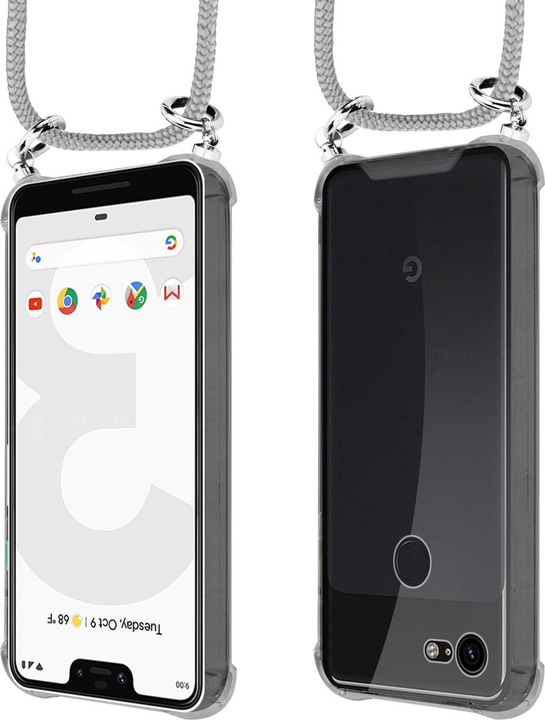 Produktbild Cadorabo TPU Handy Kette SILBER Cover