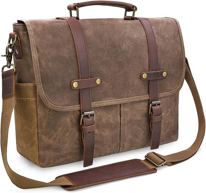 Immagine prodotto Only-Bags.Store Borse a tracolla da uomo Borsa per computer portatile impermeabile (15")