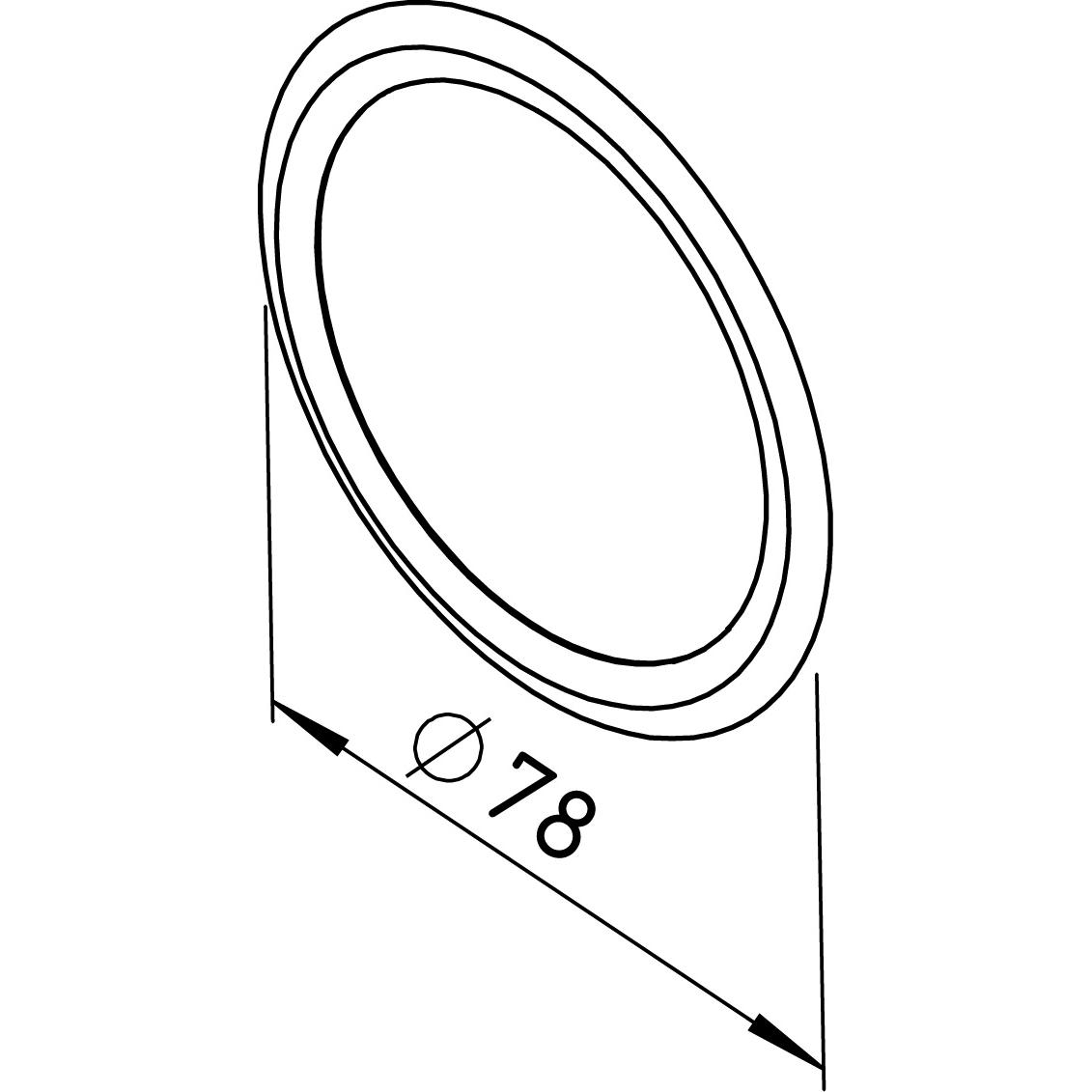 Helios, Belüftungsventilator, FlexPipe Dichtring FRS DR 75 Ø 75 mm