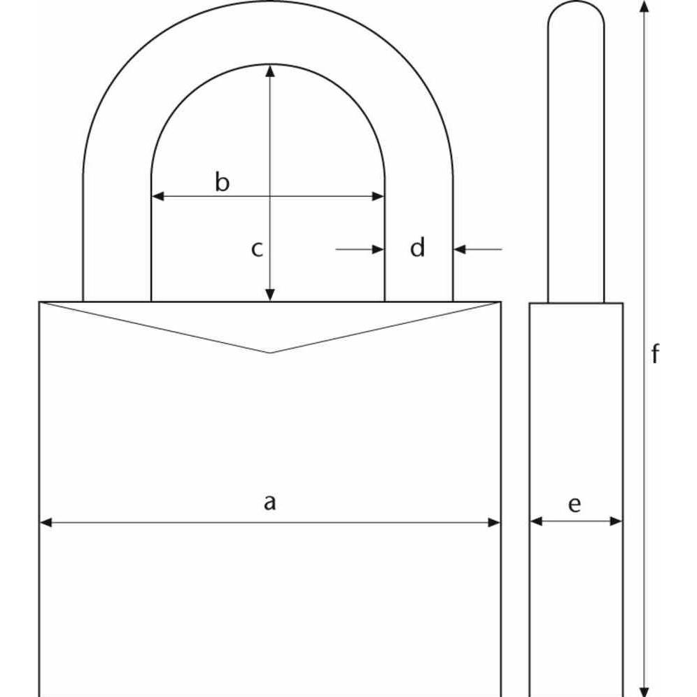 Thumbnail - Abus, Vorhängeschloss, Vorhängeschloss 45/40 aus Messing - mit Präzisions-Stiftzylinder mit Pilzkopfstiften - 05098 -