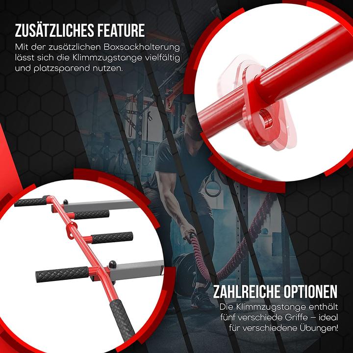 Actual product image K-Sport Pull-up bar with pull-up bar, 3 handles