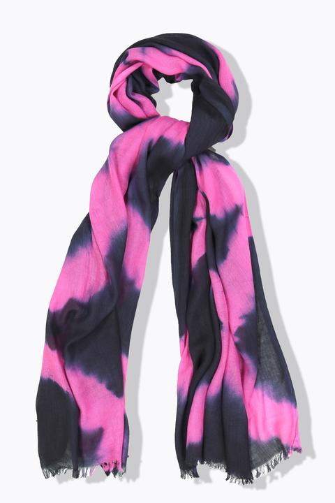 Actual product image Ulla Popken Two Tone Fringed Hem Scarf