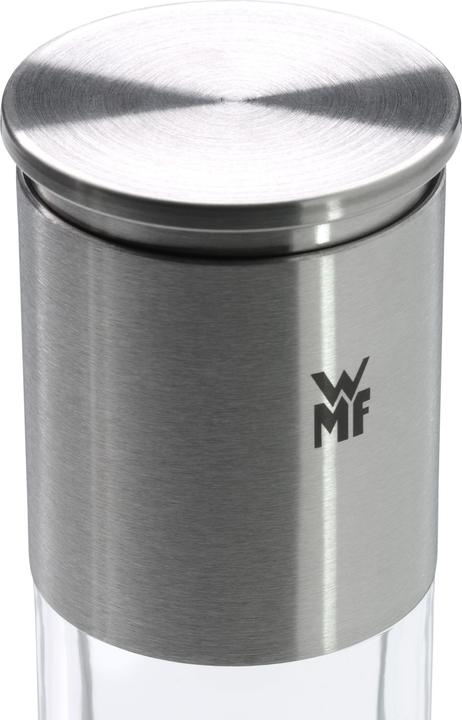 Productafbeelding WMF Zoutmolen Pepermolen 18cm Keramische Molen Glazen Container Roestvrij Staal (Peper)