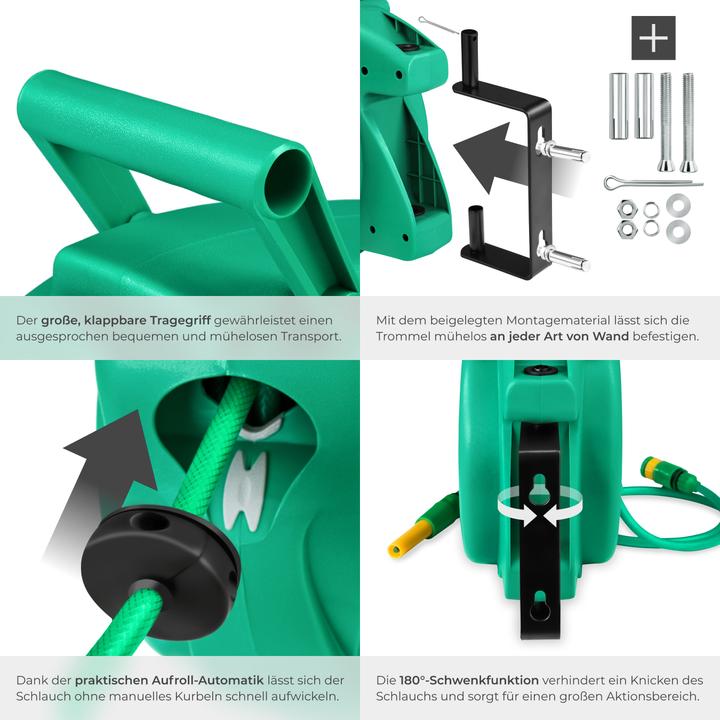 Produktbild tectake Schlauchaufroller (10 m)