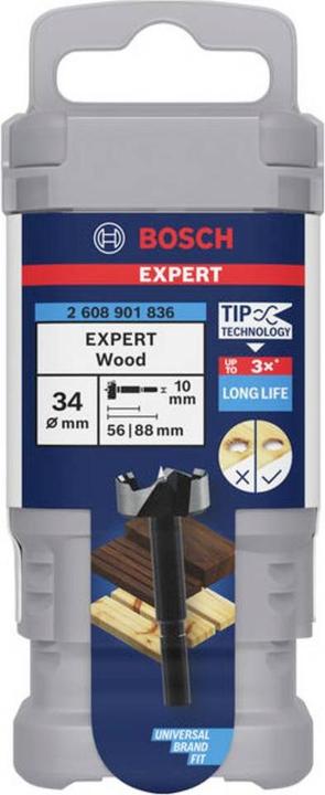 Produktbild Fortis Forstnerbohrer EXPERT Wood 34mm 34x90mm 2608901836 (34 Millimeter)
