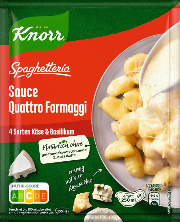 Produktbild Knorr Spaghetteria Sauce Quattro Forergibt 1/4 l (50 g)