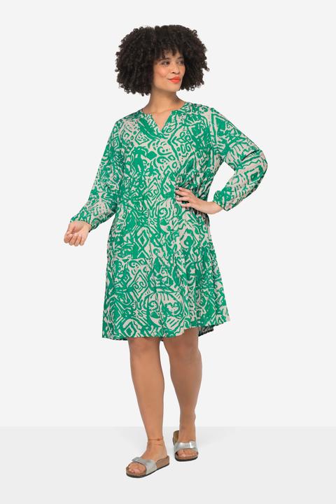 Produktbild Angel of Style Kleid, Alloverdruck, Tunika-Ausschnitt, Langarm (48)