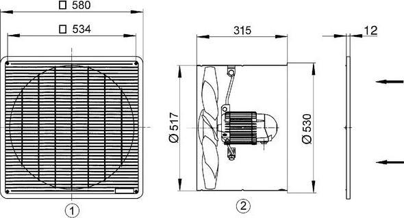 Actual product image Maico Axial High Performance Vent.