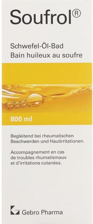 Actual product image Soufrol Sulphur oil bath (800 ml, Bath oil)