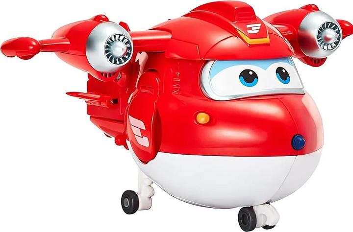 Actual product image Super Wings TRANSFORMING supercharged Jett+Super Pet Jett