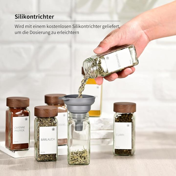Actual product image Miorkly Gewürzgläser-Set