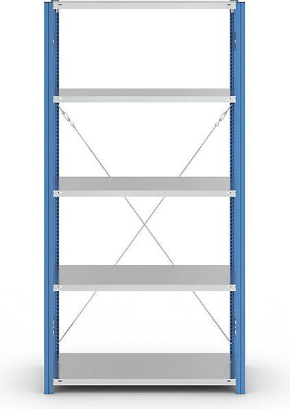 Actual product image eurokraft pro Shelf plug-in rack, blue / galvanized