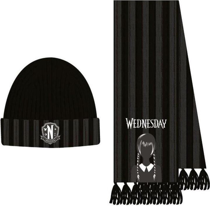 Image du produit Cerda MERCREDI - Set Bonnet Echarpe - 2 Pc (Taille unique)