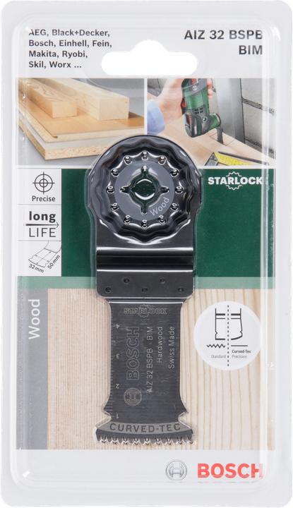 Produktbild Bosch Zubehör Tauchsägeblatt AIZ 32 BSPB Starlock BIM, Hard Wood, 50 x 32 mm