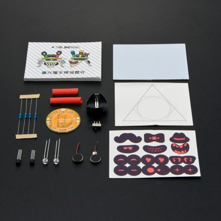 Actual product image DFRobot Light Chaser Beam Robot Kit Soldering kit for children