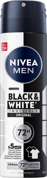 Immagine prodotto NIVEA MEN Multipack Black & White Invisible Original Spray (6 Stück) (Getto vaporizzato, 150 ml)