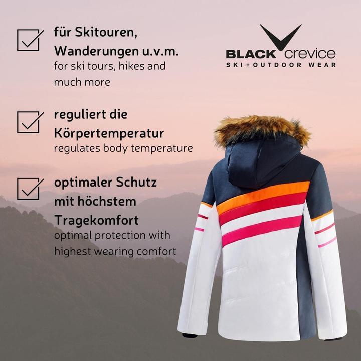 Immagine prodotto Black Crevice Ski-jack voor dames, wit/zwart, 40 (40)