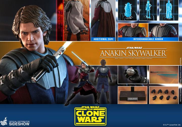 Immagine prodotto Hot Toys Star Wars: The Clone Wars - Figura esclusiva di Anakin Skywalker in scala 1:6