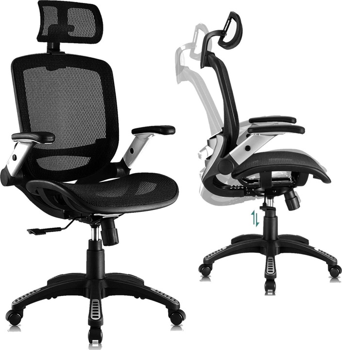 Actual product image Mozo Krzesło biurowe Mozos Ergo-C Czarny