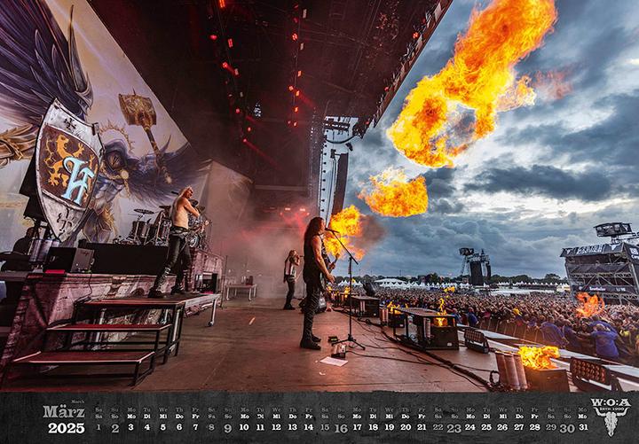 Actual product image Wacken Calendar 2025 (Hardcover, German)