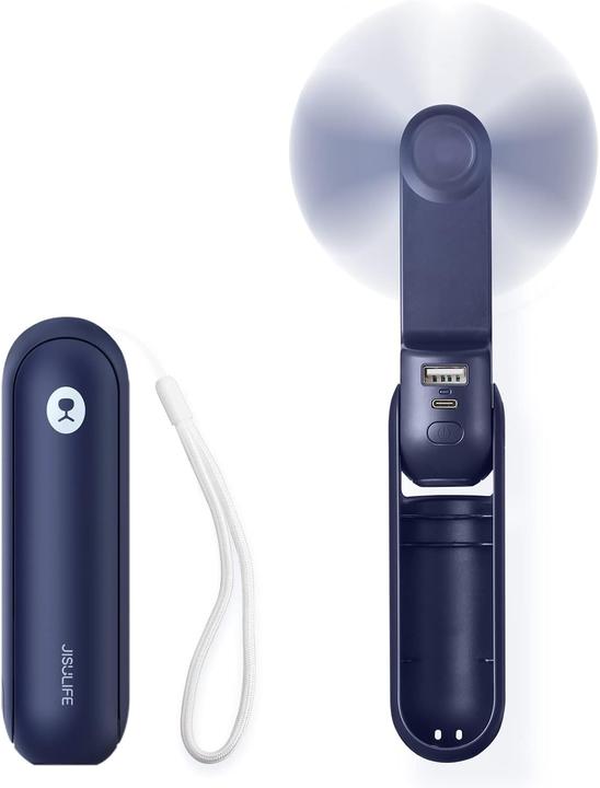 Actual product image Jisulife Mini-USB-Handventilator mit Licht
