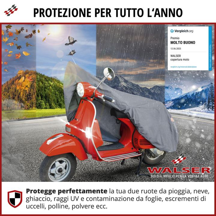 Produktbild Walser Motorrad Abdeckplane aus PVC, Vespa Abdeckplane S - 185x90x110 cm grau