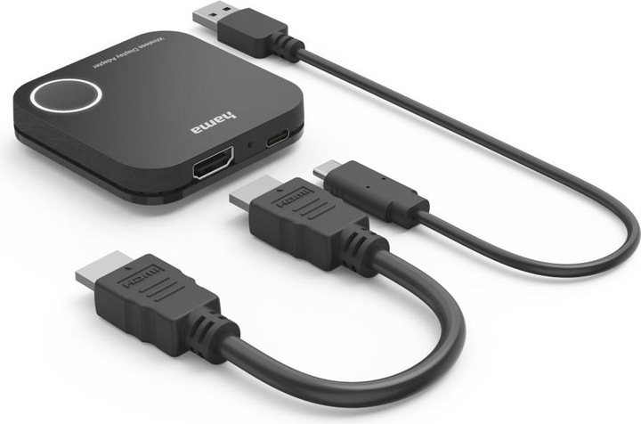 Produktbild Hama Wireless-Display-Adapter, HDMI™, Full-HD 1080p, inkl. Kabel (HDMI, USB Typ-C)