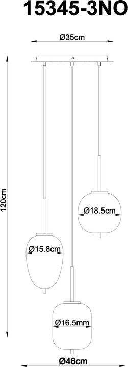 Actual product image Globo Blacky I (E14)