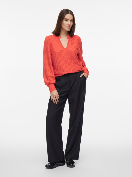 Actual product image Vila V-neck top with long sleeves (XS)