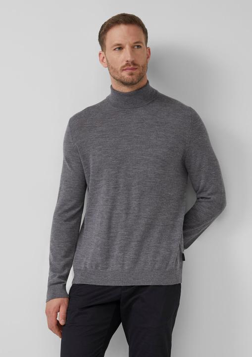 Produktbild s.Oliver Strickpullover Rollkragenpullover aus reiner Merinowolle (L)