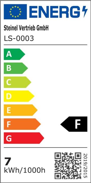 Energy Label Steinel LED Spot one (512 lm, GU10, IP44)