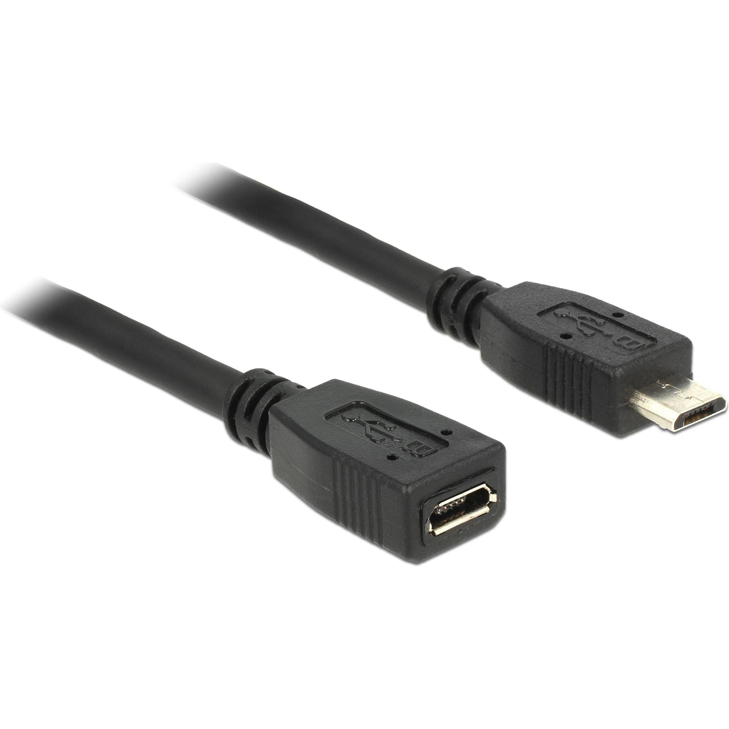 Delock USB 2.0 Verlängerung (1 m, USB 2.0), USB Kabel