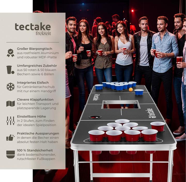 Produktbild tectake Bierpongtisch