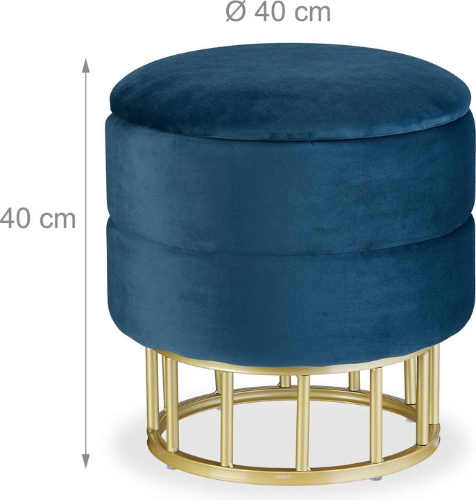 Produktbild Relaxdays Samthocker