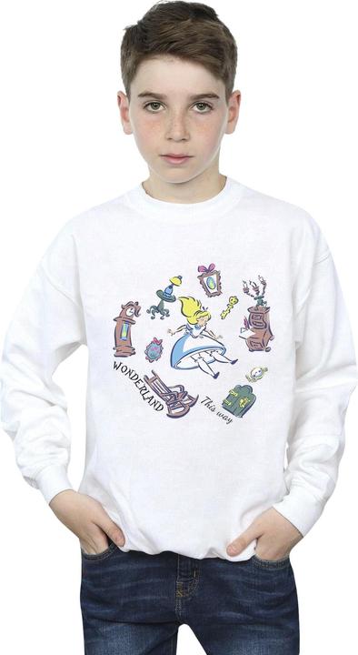 Produktbild Disney Jungen Alice im Wunderland Falling Sweatshirt (116)
