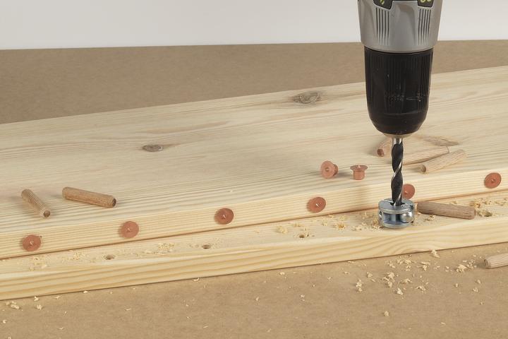 Actual product image wolfcraft 4 Dowel fix ø10mm (4 pcs.)