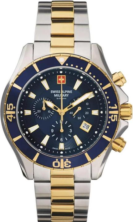 Actual product image Swiss Alpine Military Aquatech Chrono (Chronograph, 44 mm)