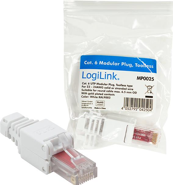 Produktbild LogiLink MP0025 (UTP, CAT6, 0.08 m)