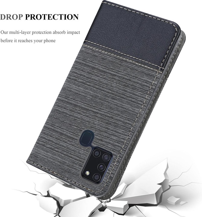 Actual product image Cadorabo Book Jeans Optics Cover (Samsung Galaxy A21s)