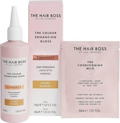 Immagine prodotto The Hair Boss By Lisa Shepherd The Colour Enhancing Gloss Golden Balayage Highlighter 150Ml (Evidenziatore Balayage dorato)