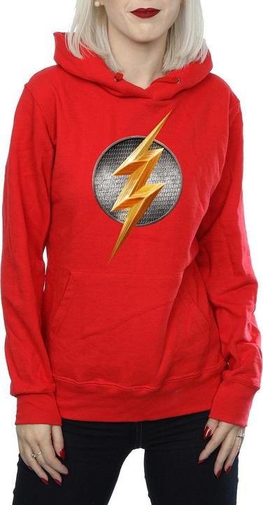 Actual product image Womens/Ladies Justice League Movie Flash Emblem Hoodie (M)