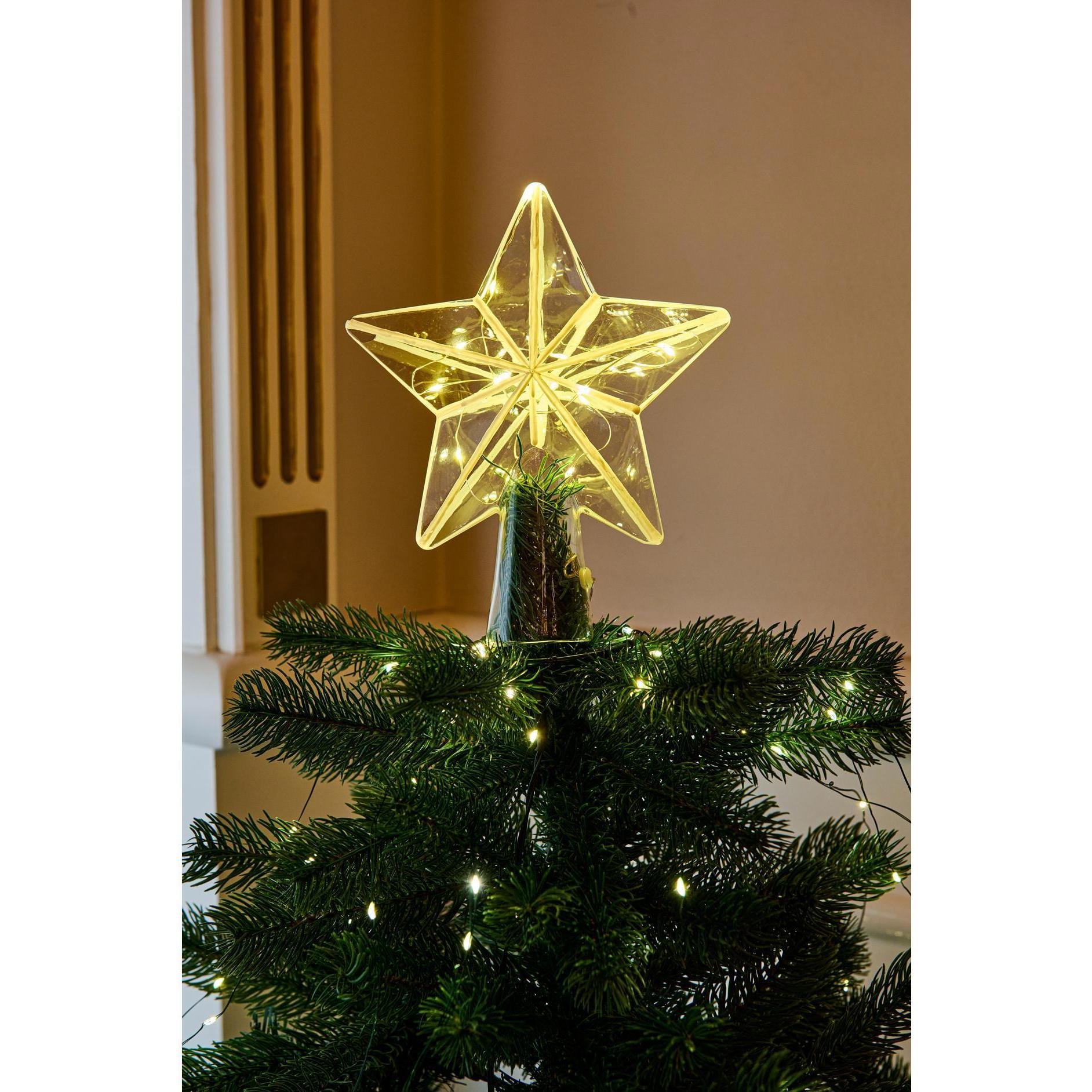 Thumbnail - Sirius, Weihnachtsbeleuchtung, Baumspitze Agnes, 20 LEDs, 22 cm, Klar